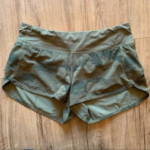 Lululemon Savasana Camo Speed Short